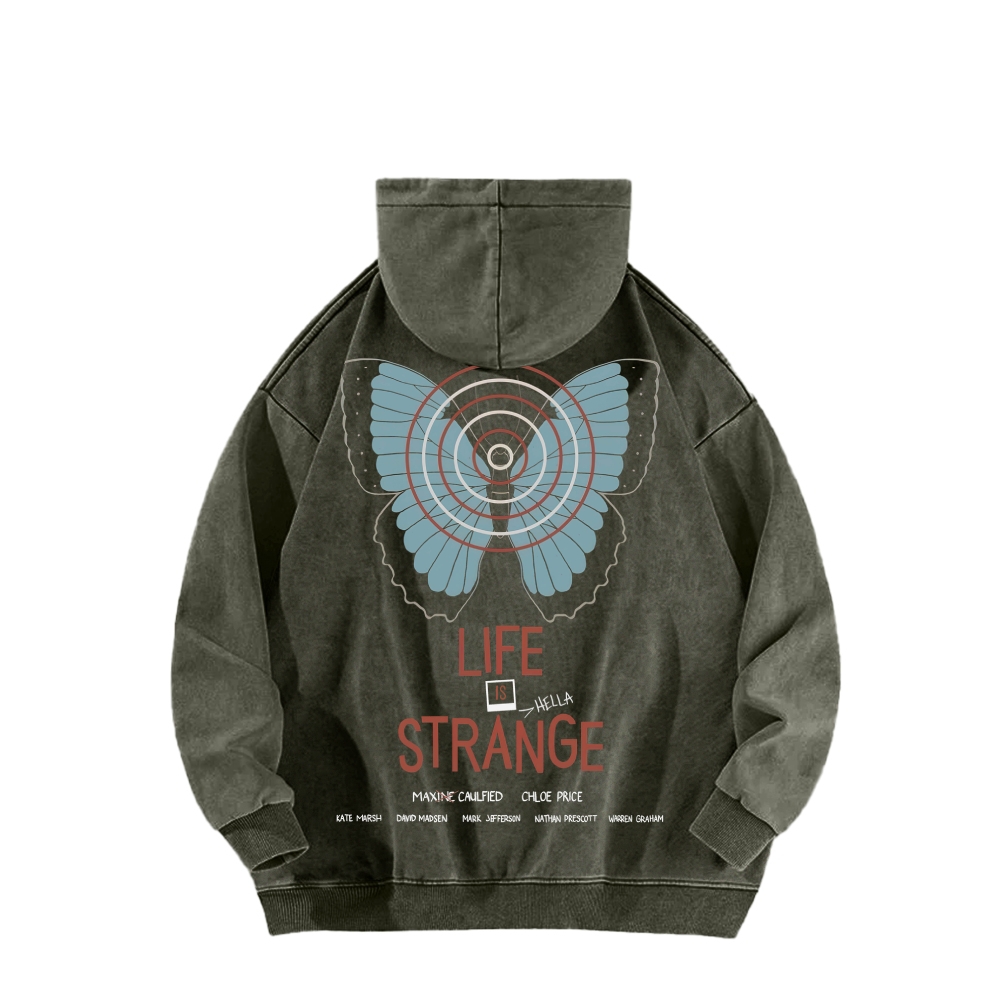 Life Is Strange Unisex Washed Hoodie 2512019325
