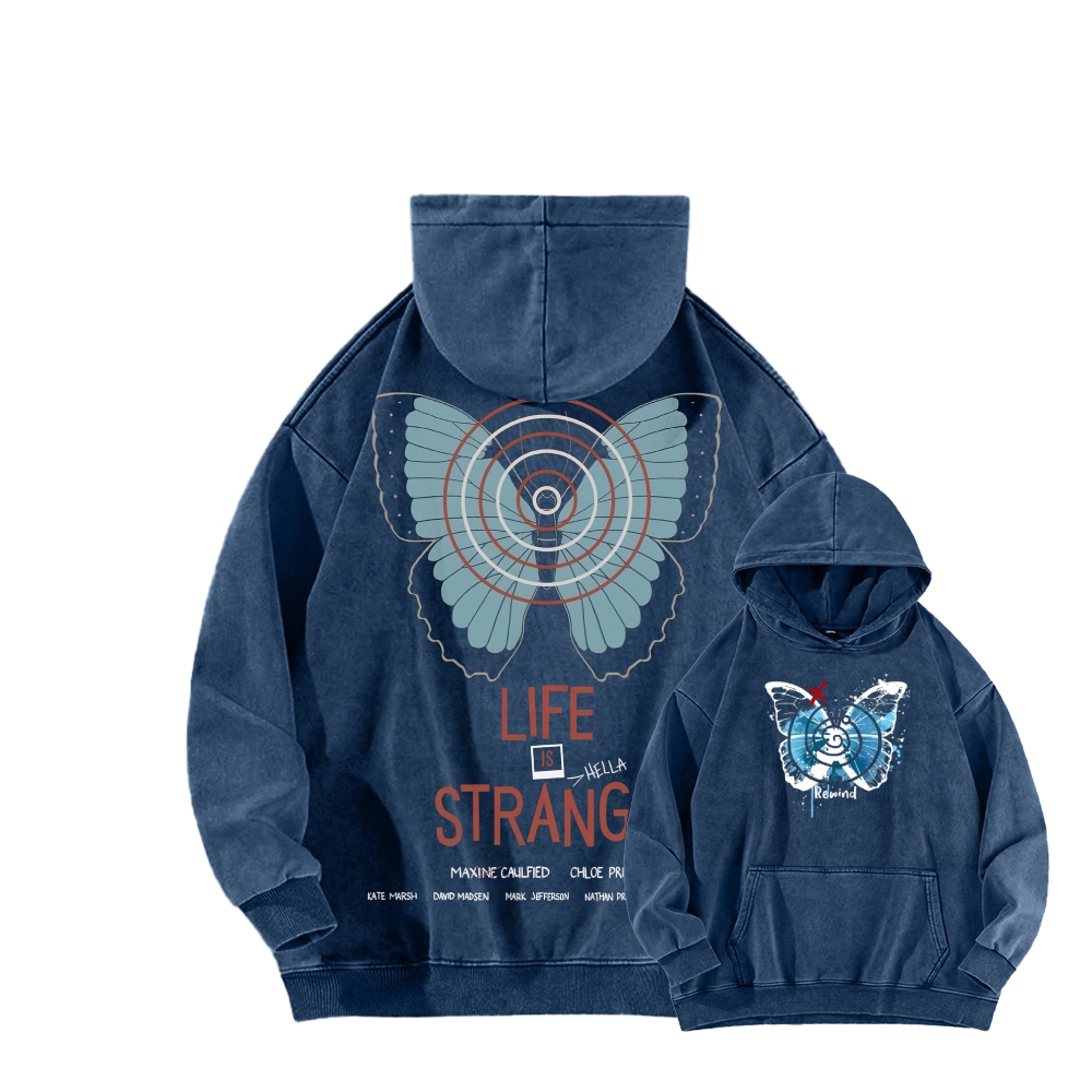 Life Is Strange Unisex Washed Hoodie 2512019325