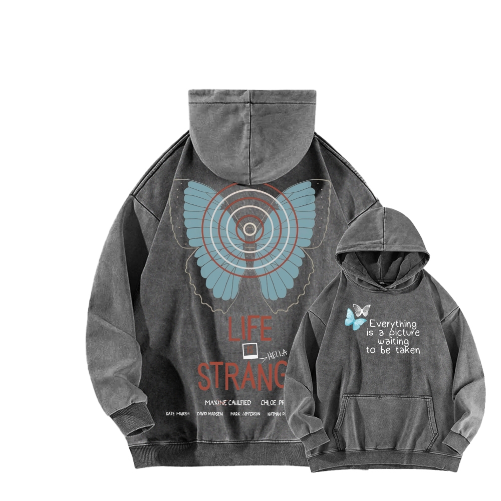 Life Is Strange Unisex Washed Hoodie 2512019344