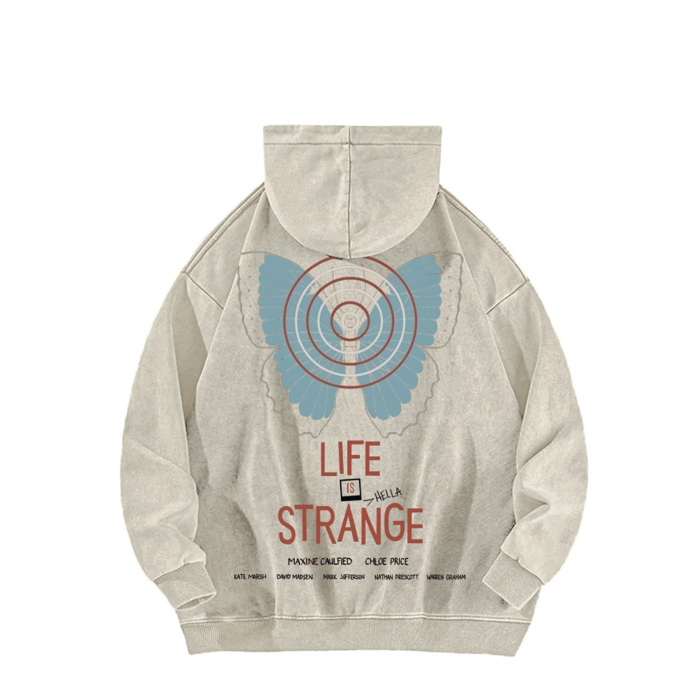 Life Is Strange Unisex Washed Hoodie 2512019344