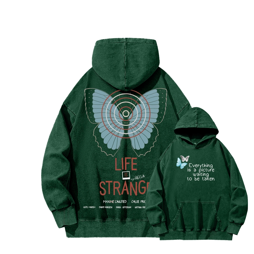 Life Is Strange Unisex Washed Hoodie 2512019344