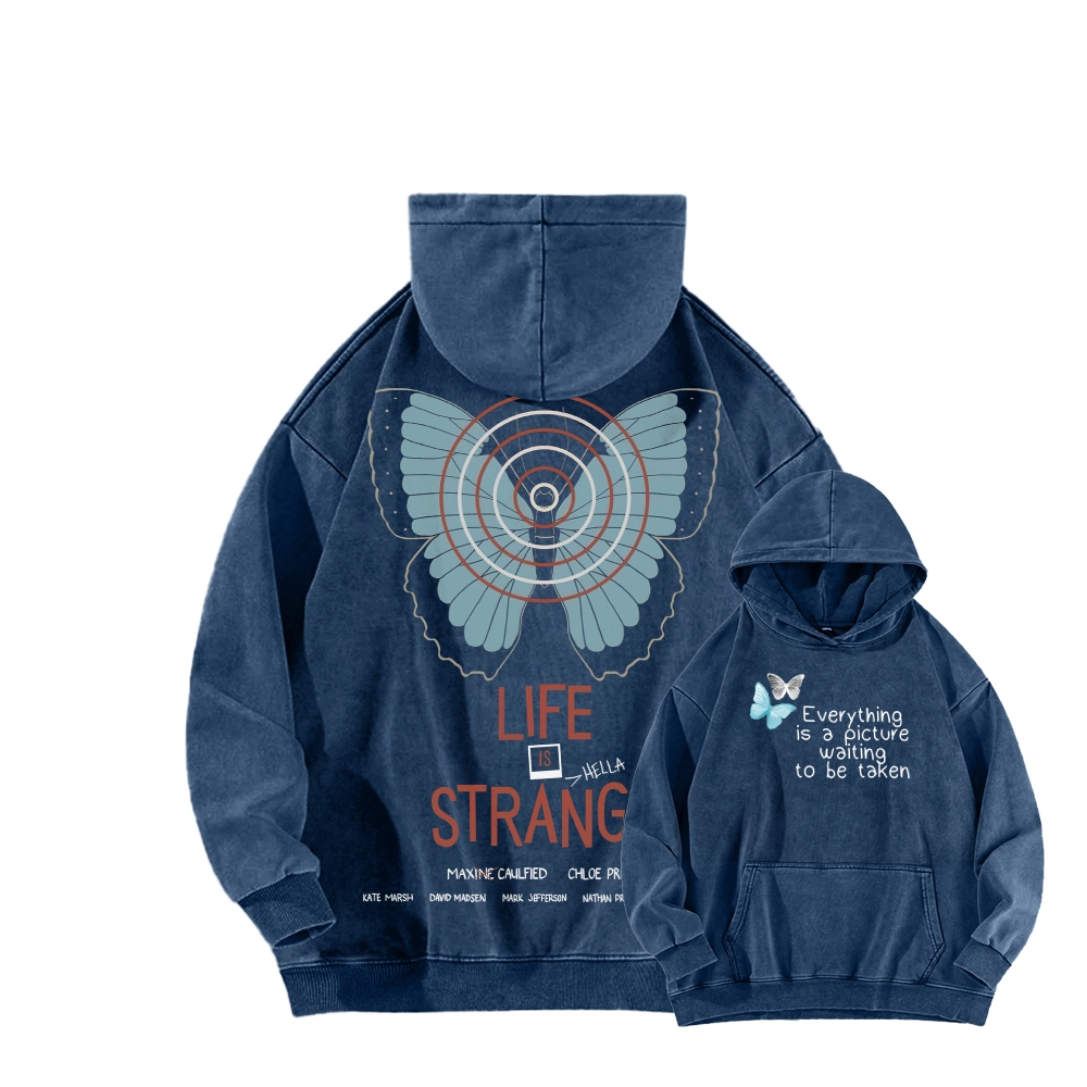 Life Is Strange Unisex Washed Hoodie 2512019344