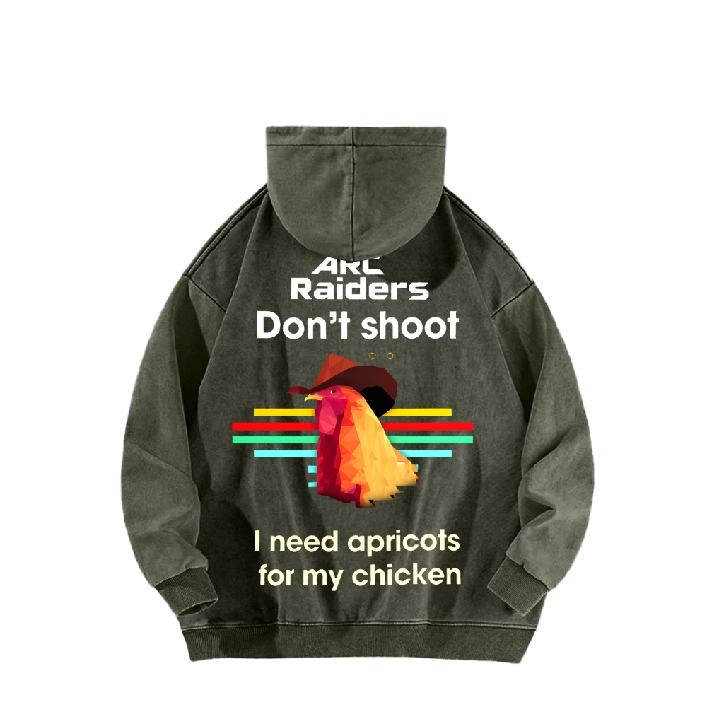 Unisex Washed Hoodie 2512020067