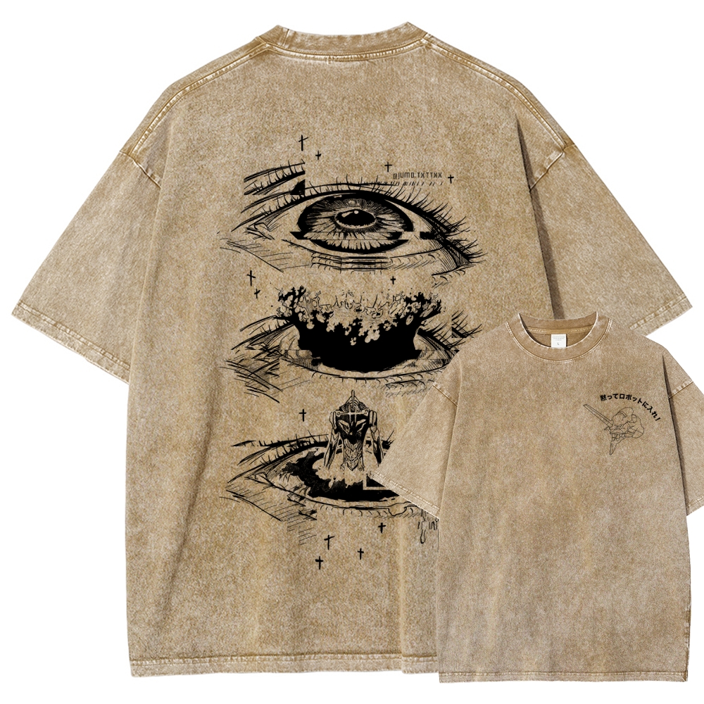 Neon Genesis EvangelionUnisex Fit Washed T-Shirt 2512020862