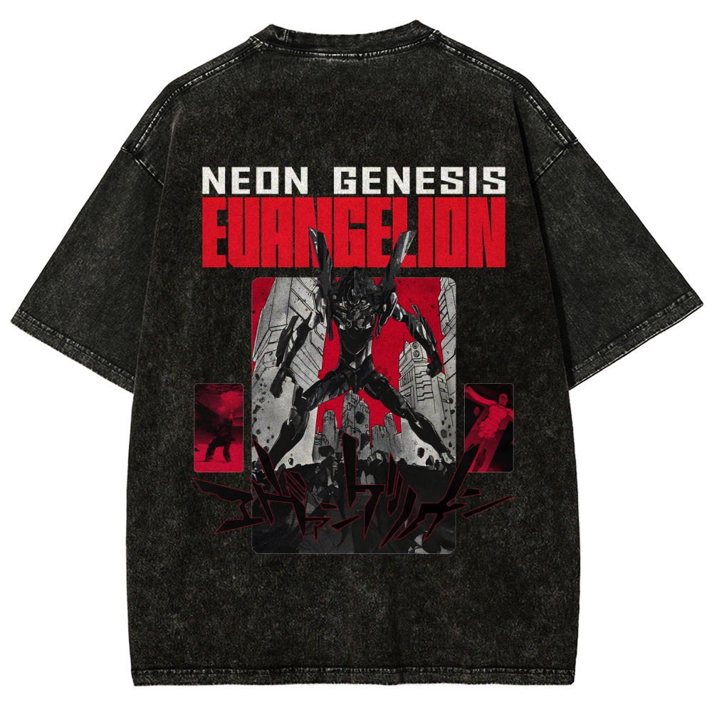 Neon Genesis Evangelion Unisex Fit Washed T-Shirt 2512020876