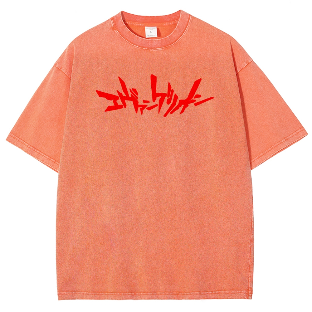 Neon Genesis Evangelion Unisex Fit Washed T-Shirt 2512020876