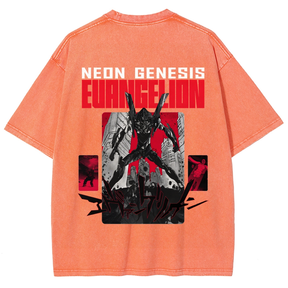 Neon Genesis Evangelion Unisex Fit Washed T-Shirt 2512020876