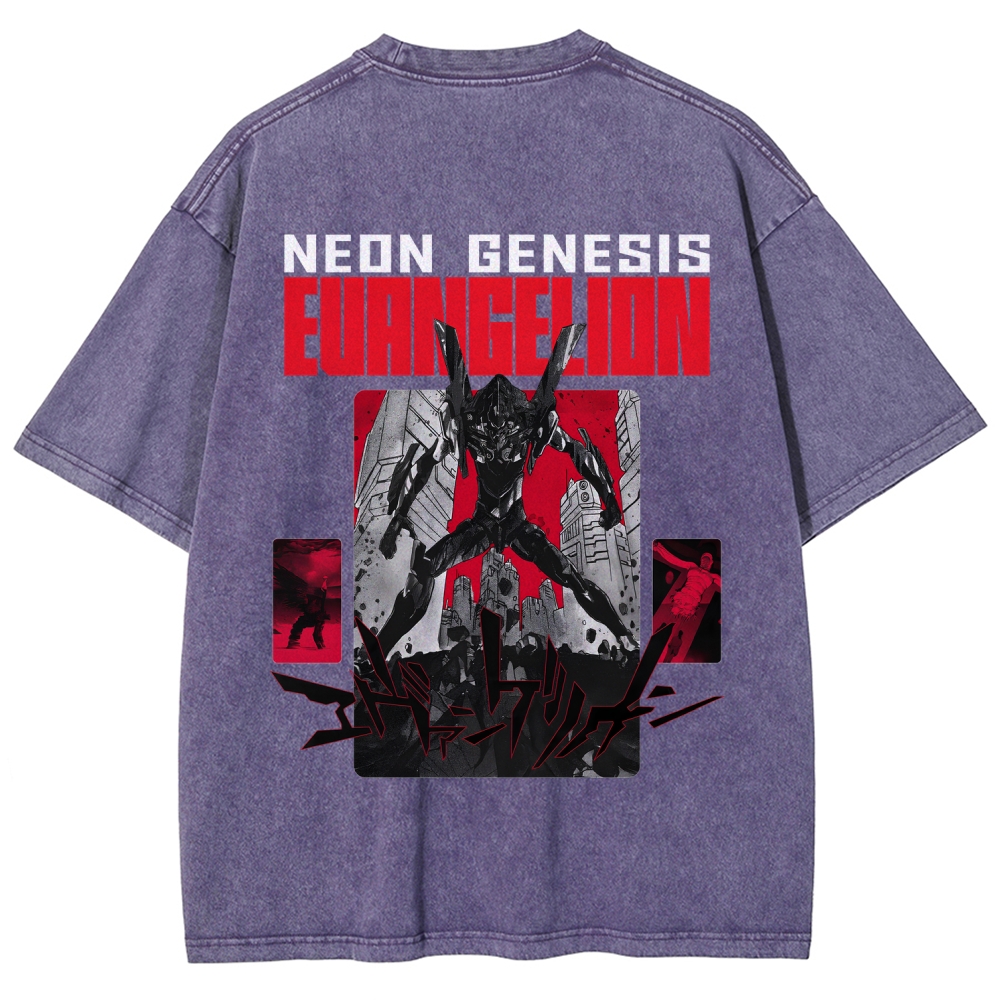 Neon Genesis Evangelion Unisex Fit Washed T-Shirt 2512020876