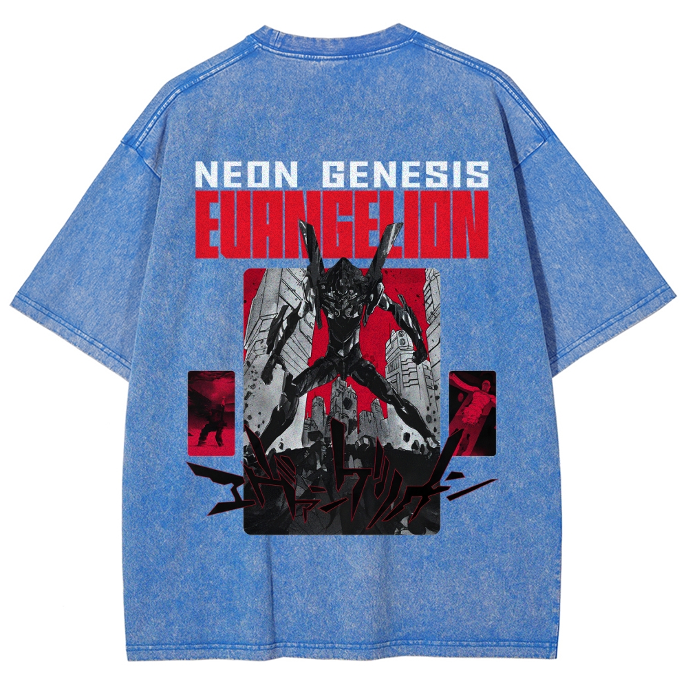 Neon Genesis Evangelion Unisex Fit Washed T-Shirt 2512020876