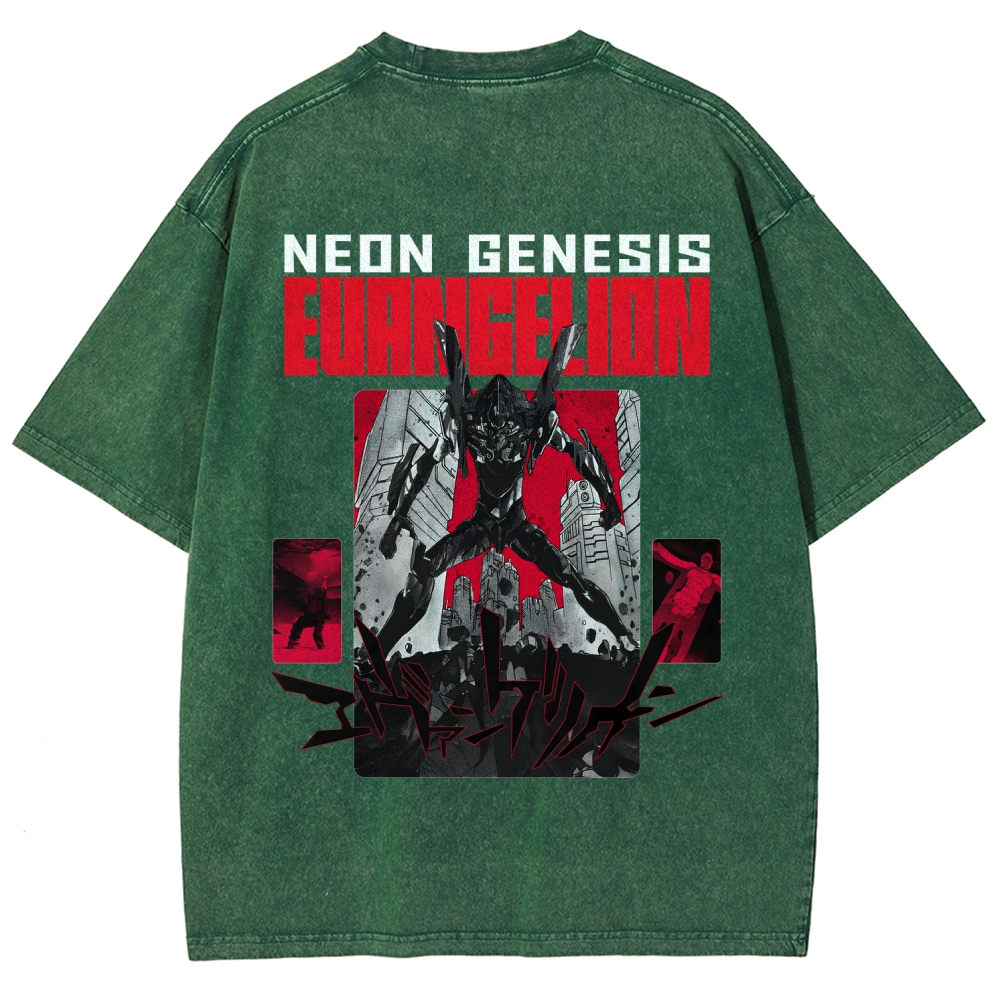 Neon Genesis Evangelion Unisex Fit Washed T-Shirt 2512020876