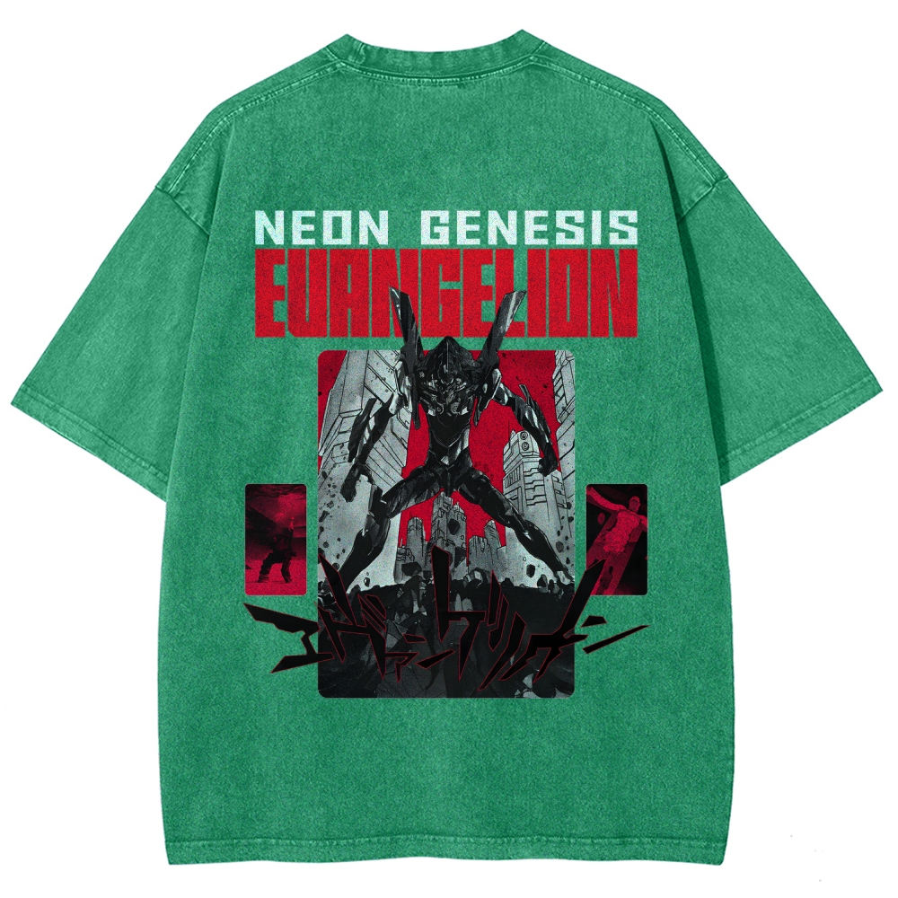 Neon Genesis Evangelion Unisex Fit Washed T-Shirt 2512020876