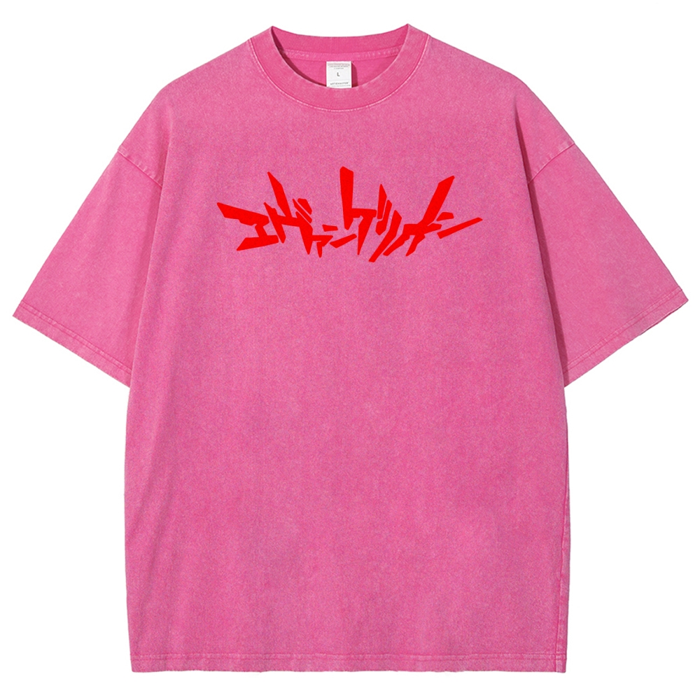 Neon Genesis Evangelion Unisex Fit Washed T-Shirt 2512020876