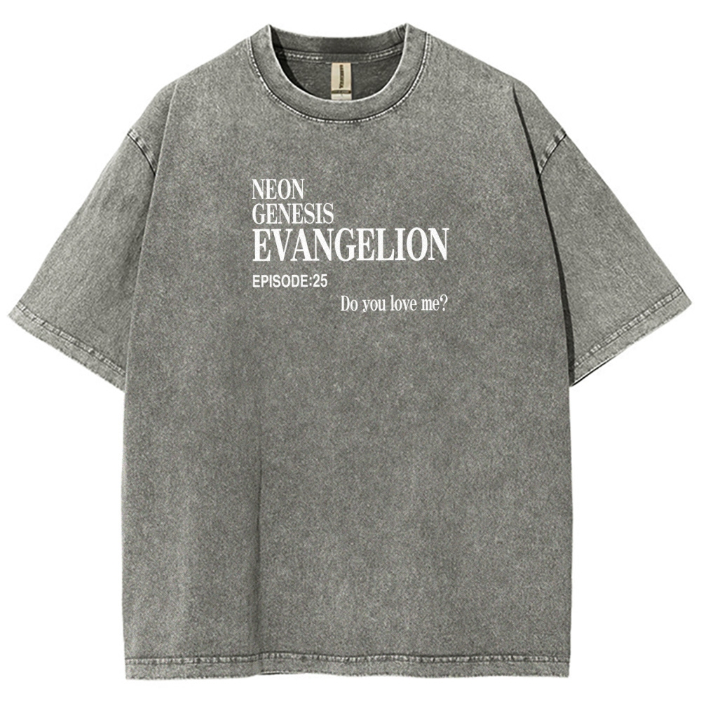Neon Genesis Evangelion Unisex Fit Washed T-Shirt 2512021027