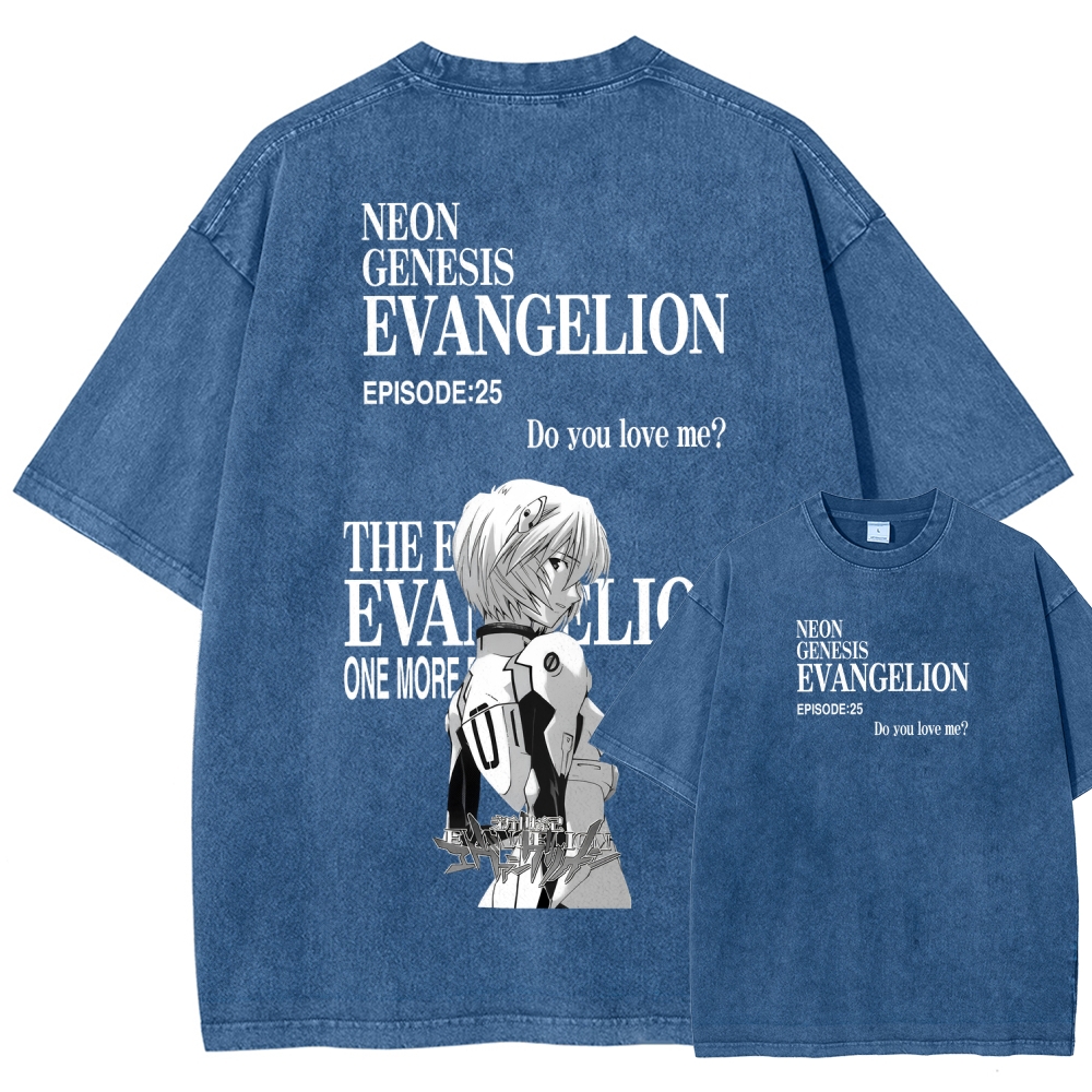 Neon Genesis Evangelion Unisex Fit Washed T-Shirt 2512021027