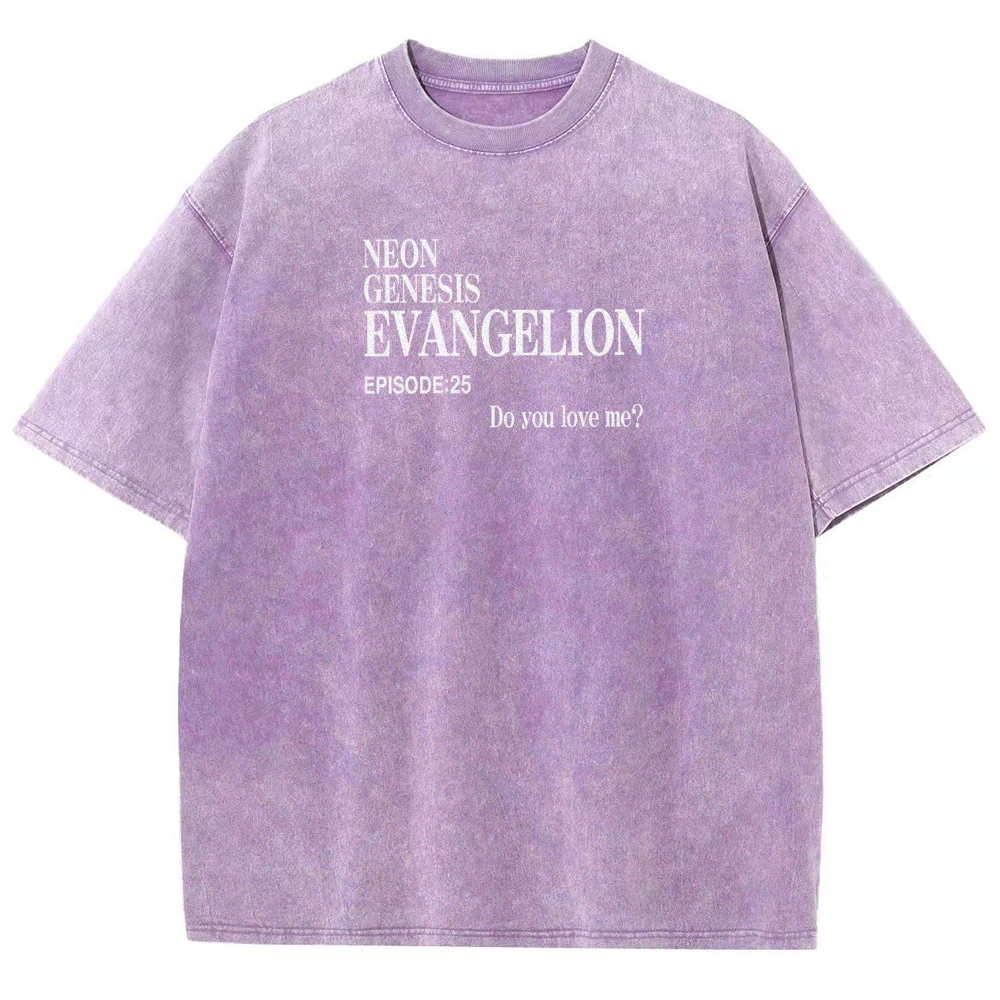 Neon Genesis Evangelion Unisex Fit Washed T-Shirt 2512021027