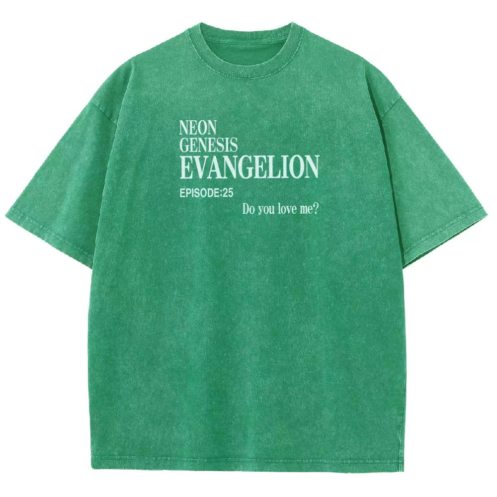 Neon Genesis Evangelion Unisex Fit Washed T-Shirt 2512021027