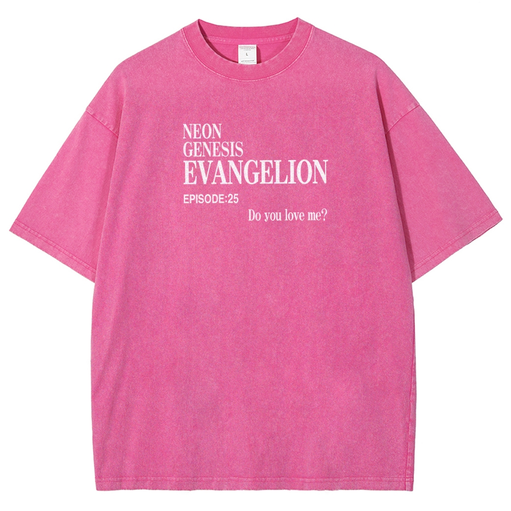 Neon Genesis Evangelion Unisex Fit Washed T-Shirt 2512021027