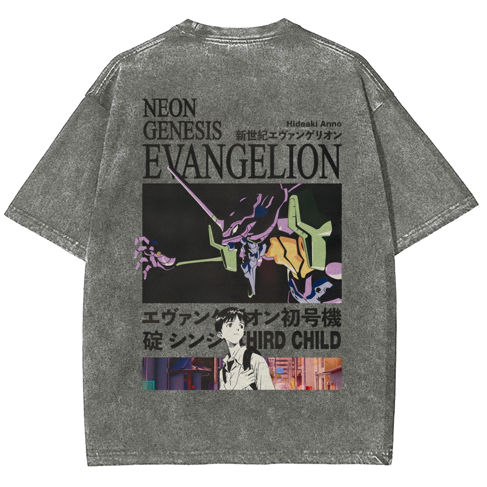 Neon Genesis EvangelionUnisex Fit Washed T-Shirt 2512021238