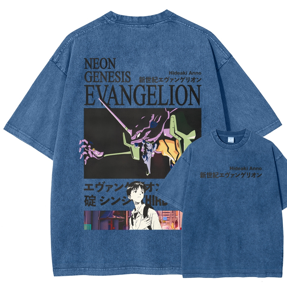Neon Genesis EvangelionUnisex Fit Washed T-Shirt 2512021238