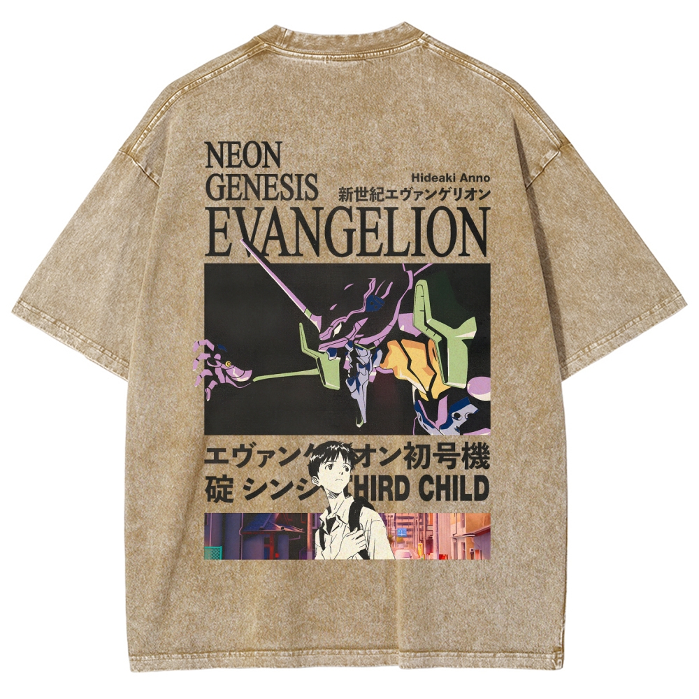 Neon Genesis EvangelionUnisex Fit Washed T-Shirt 2512021238
