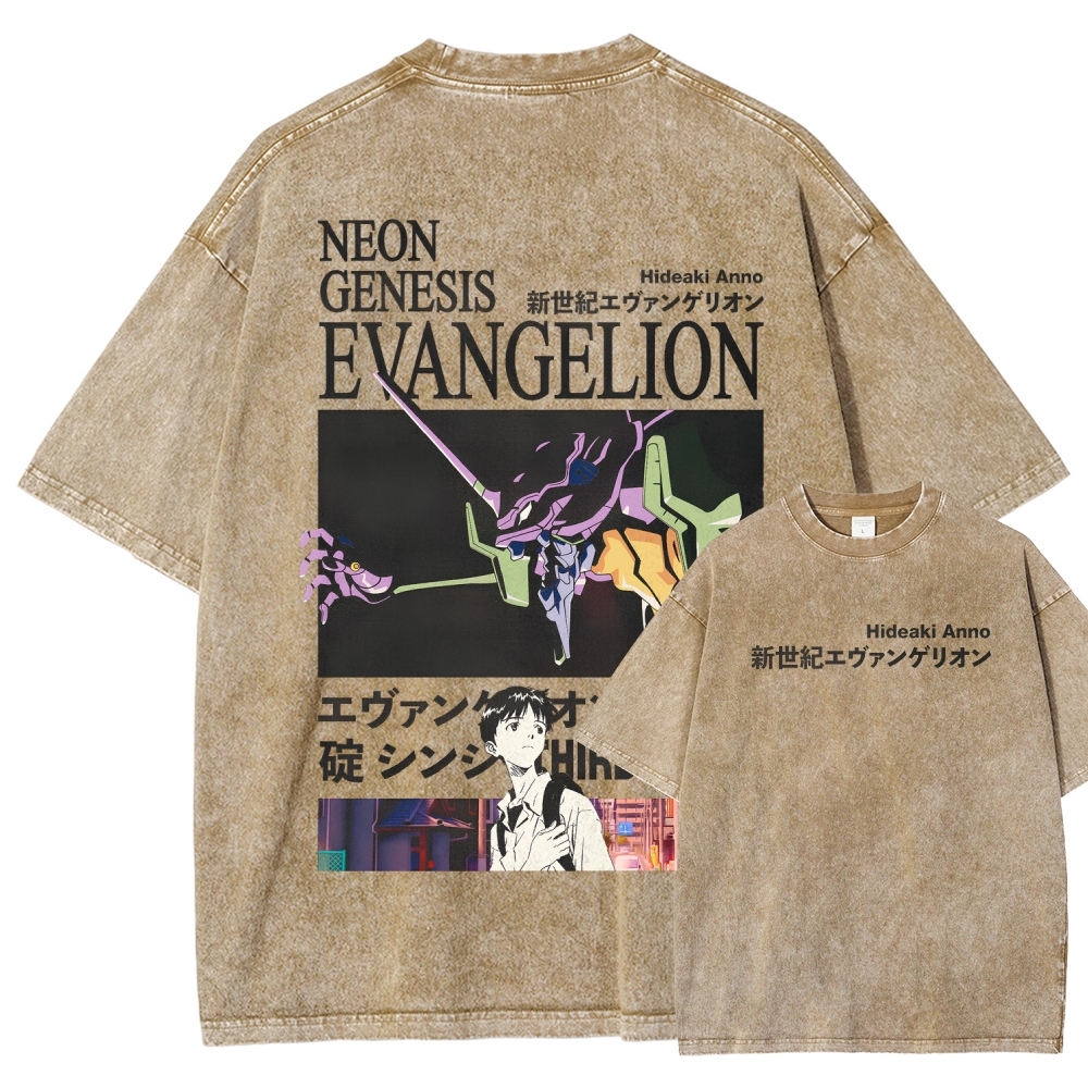 Neon Genesis EvangelionUnisex Fit Washed T-Shirt 2512021238
