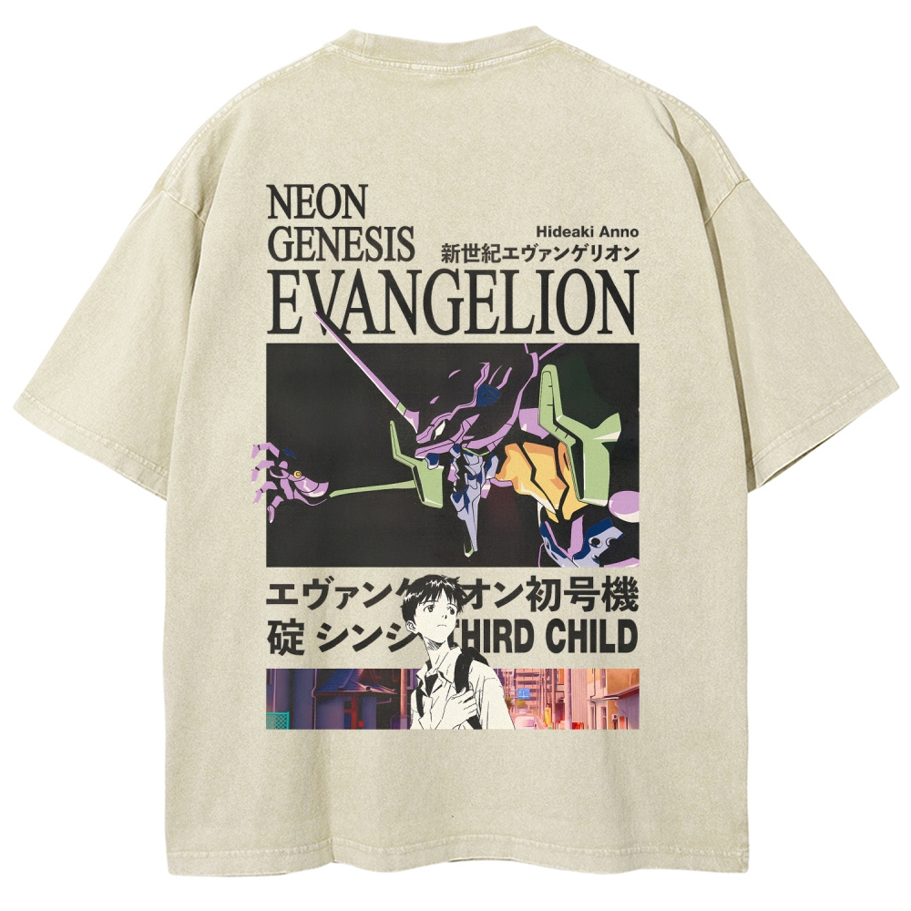 Neon Genesis EvangelionUnisex Fit Washed T-Shirt 2512021238