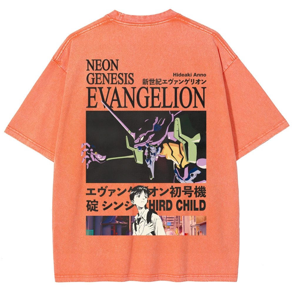 Neon Genesis EvangelionUnisex Fit Washed T-Shirt 2512021238