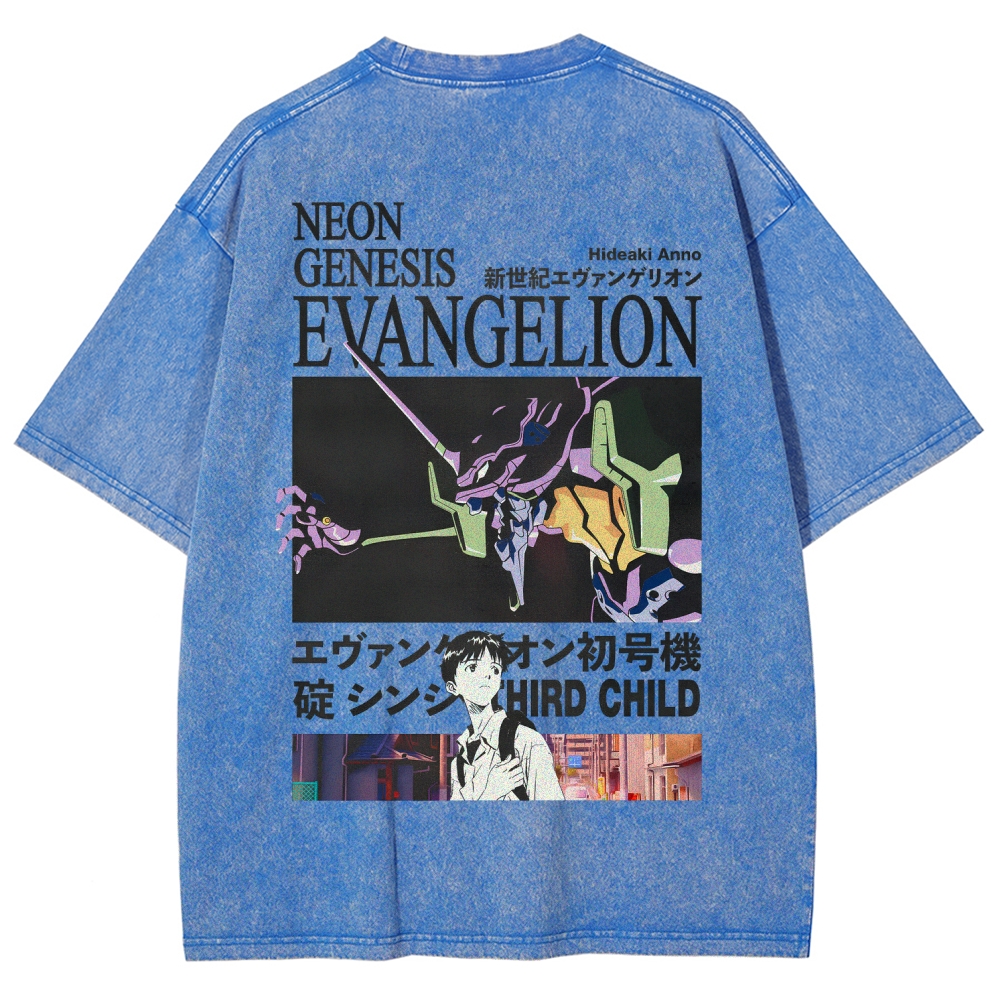 Neon Genesis EvangelionUnisex Fit Washed T-Shirt 2512021238