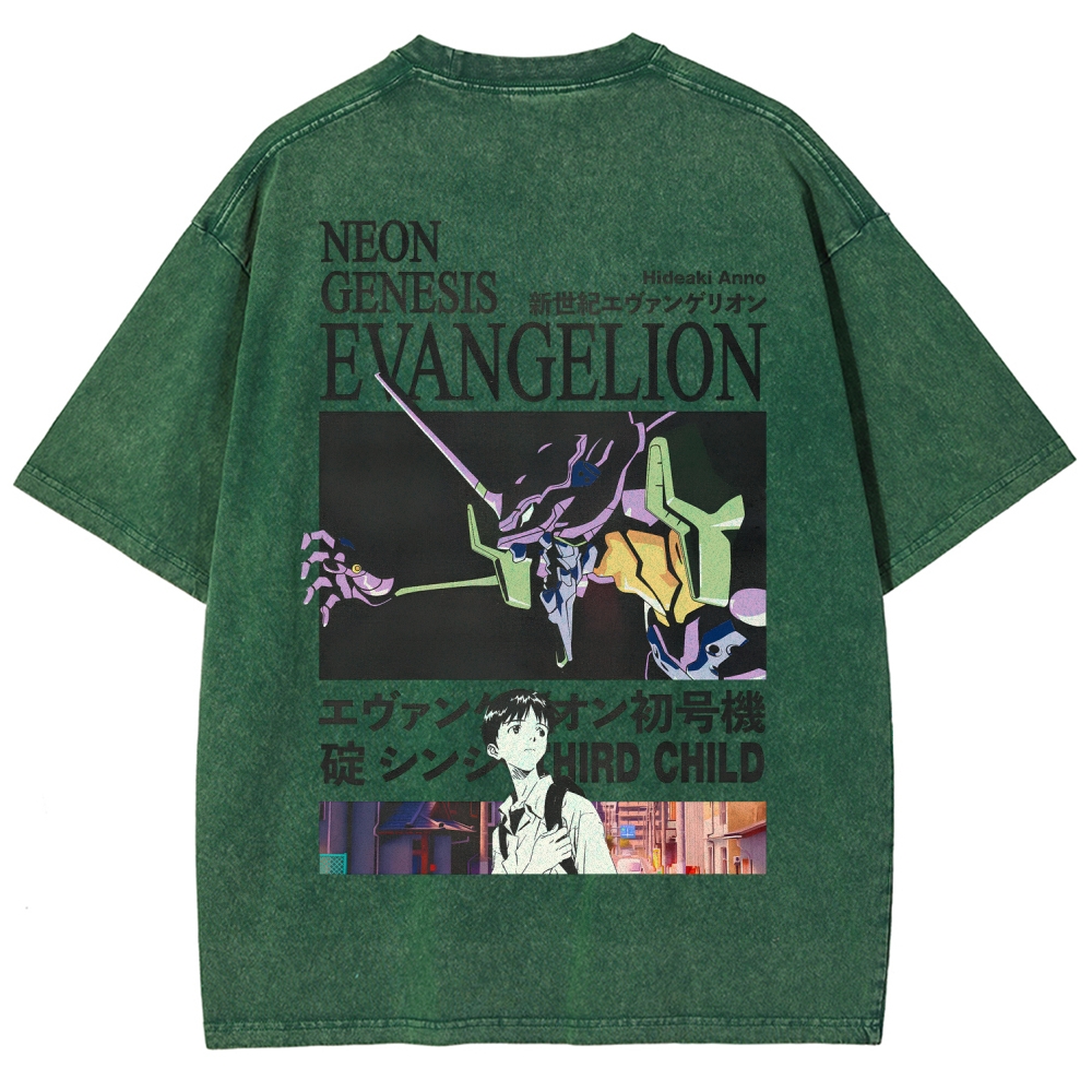 Neon Genesis EvangelionUnisex Fit Washed T-Shirt 2512021238