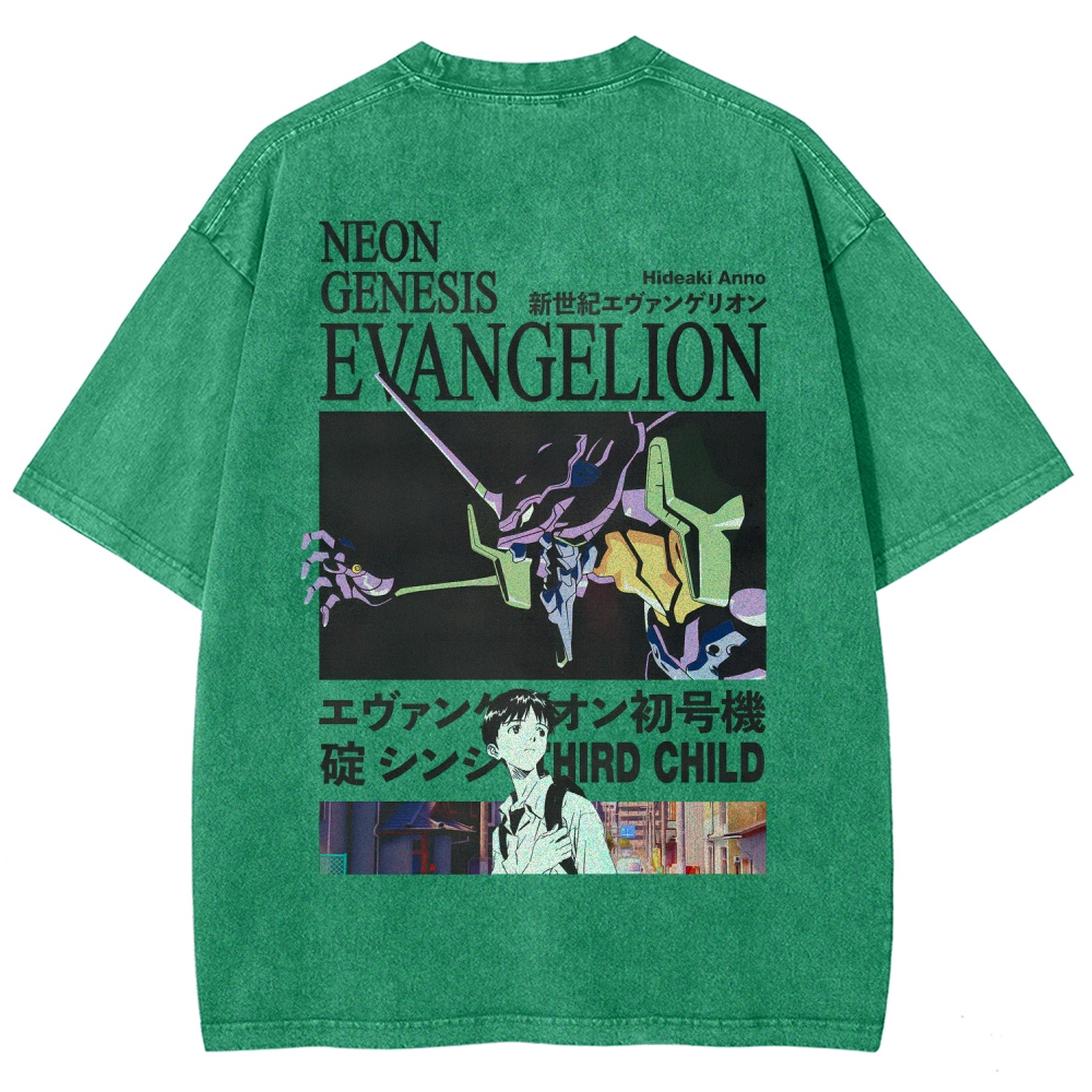 Neon Genesis EvangelionUnisex Fit Washed T-Shirt 2512021238