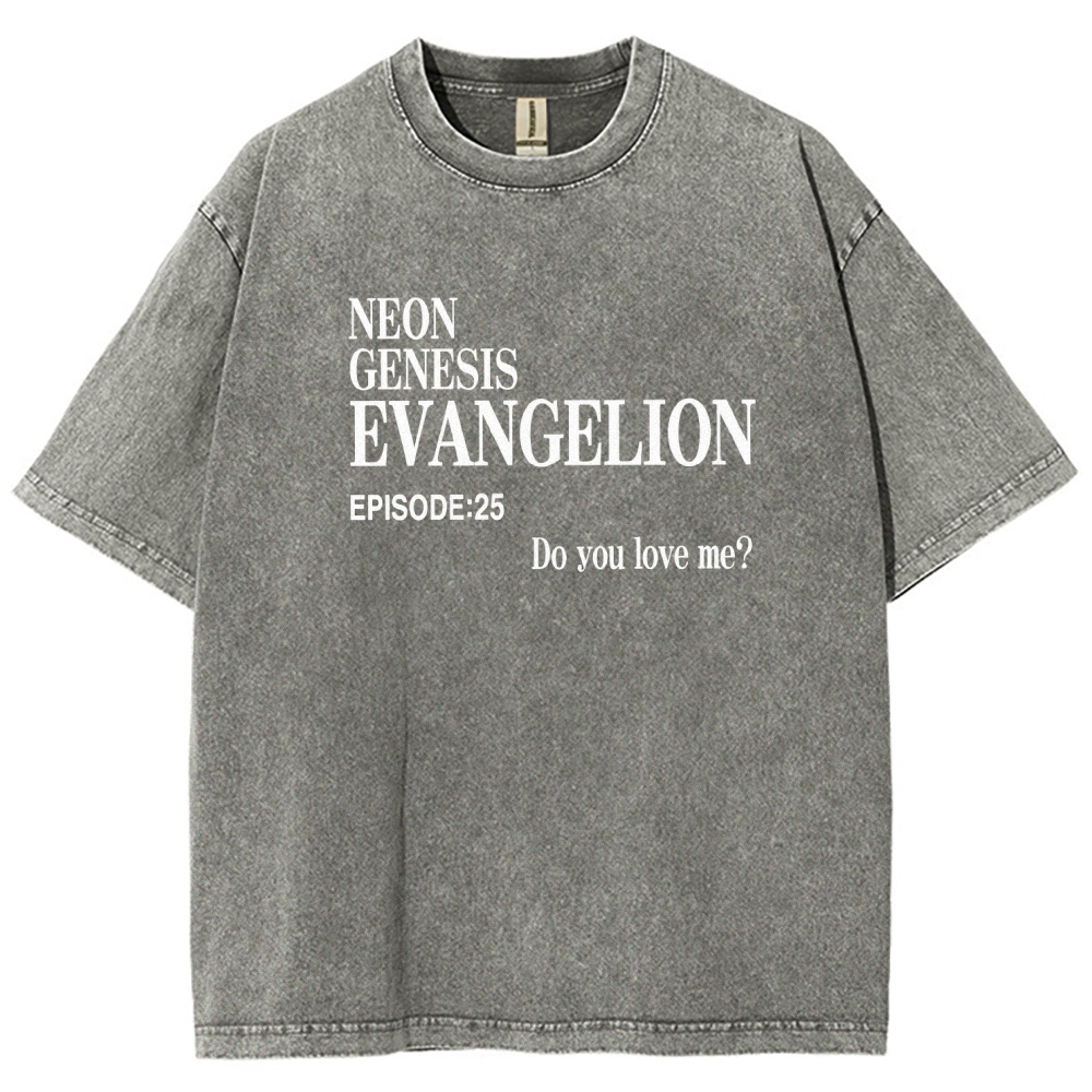 Neon Genesis Evangelion Unisex Fit Washed T-Shirt 2512021247