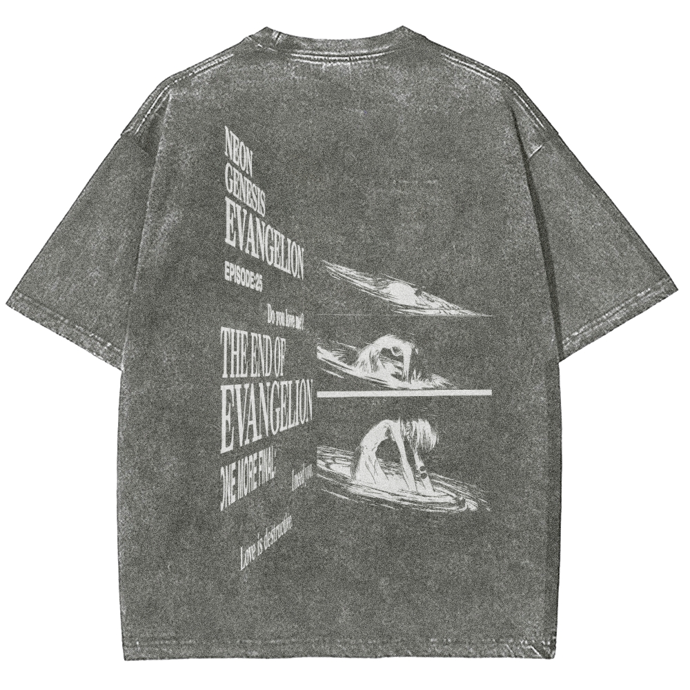 Neon Genesis Evangelion Unisex Fit Washed T-Shirt 2512021247