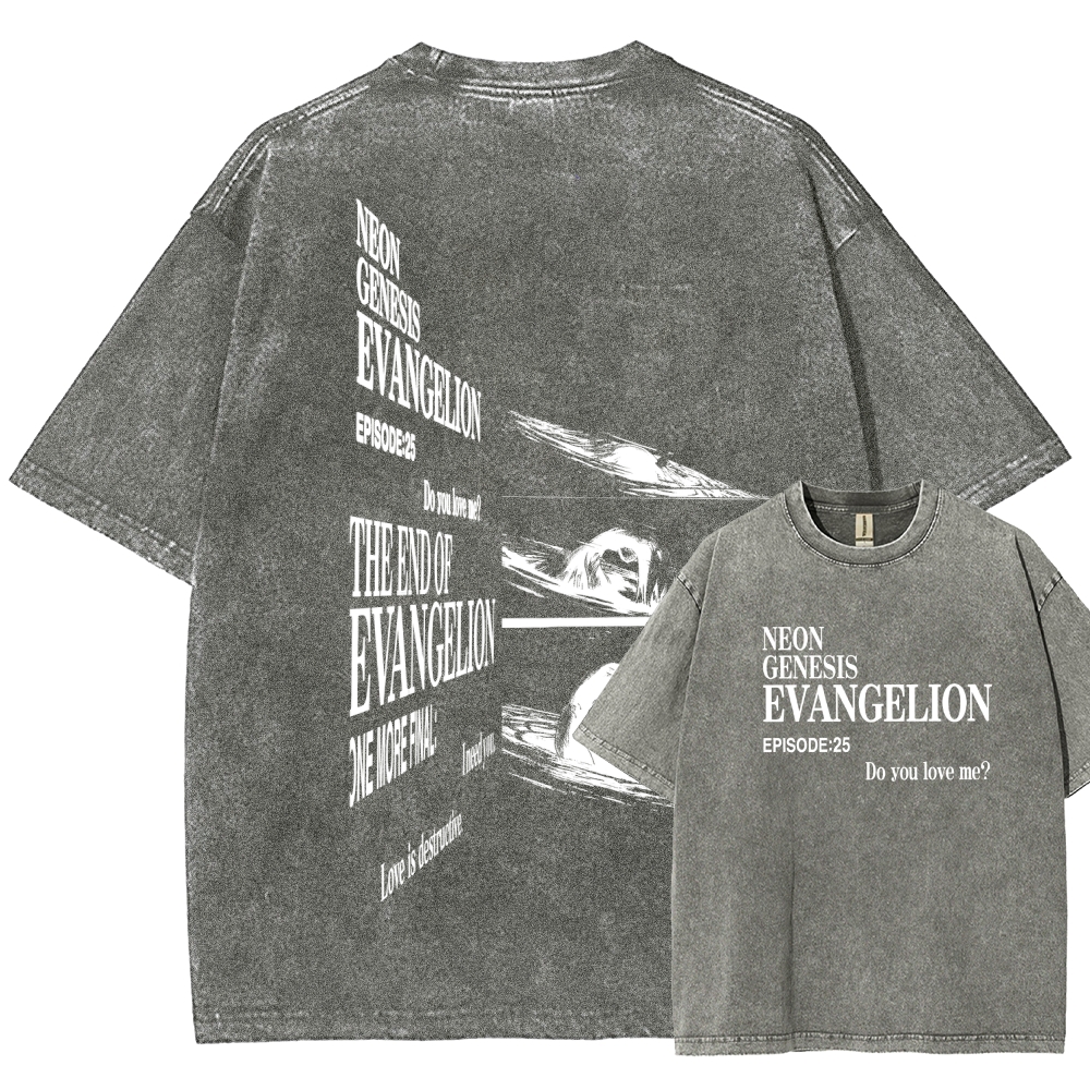 Neon Genesis Evangelion Unisex Fit Washed T-Shirt 2512021247