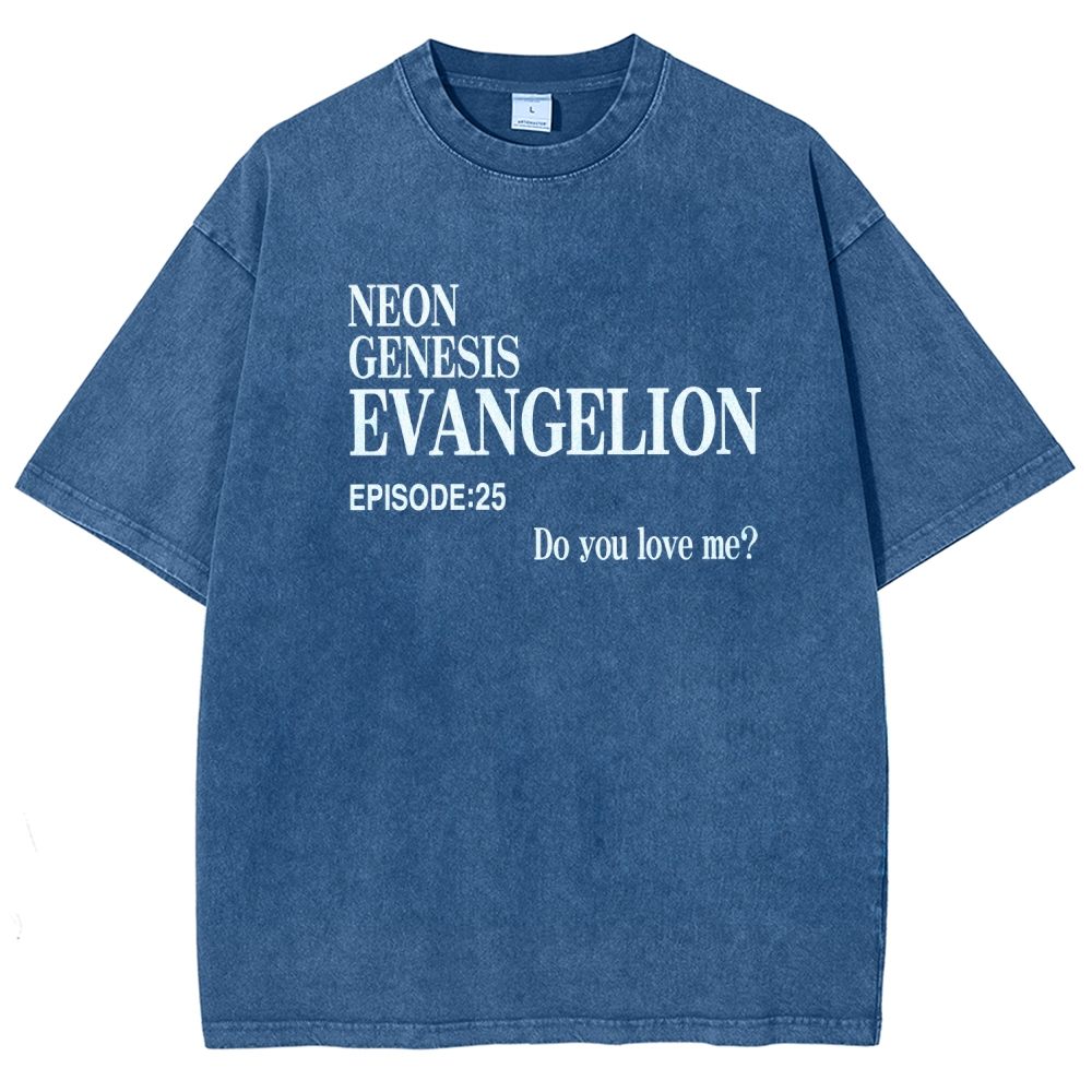Neon Genesis Evangelion Unisex Fit Washed T-Shirt 2512021247