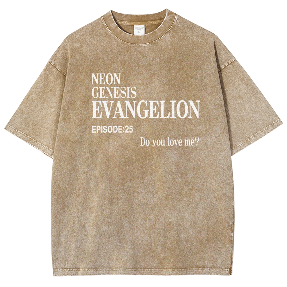 Neon Genesis Evangelion Unisex Fit Washed T-Shirt 2512021247