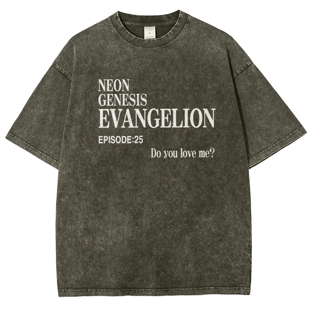 Neon Genesis Evangelion Unisex Fit Washed T-Shirt 2512021247