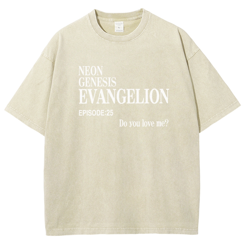 Neon Genesis Evangelion Unisex Fit Washed T-Shirt 2512021247