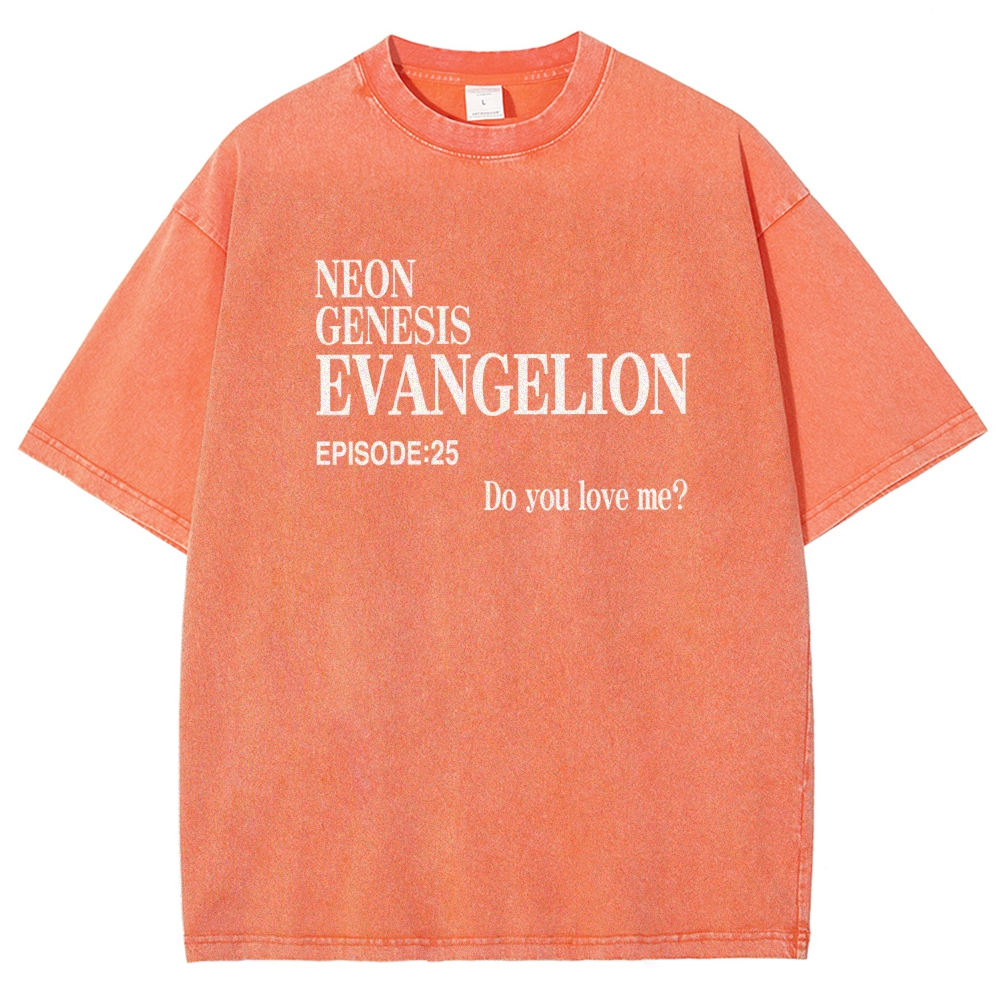 Neon Genesis Evangelion Unisex Fit Washed T-Shirt 2512021247