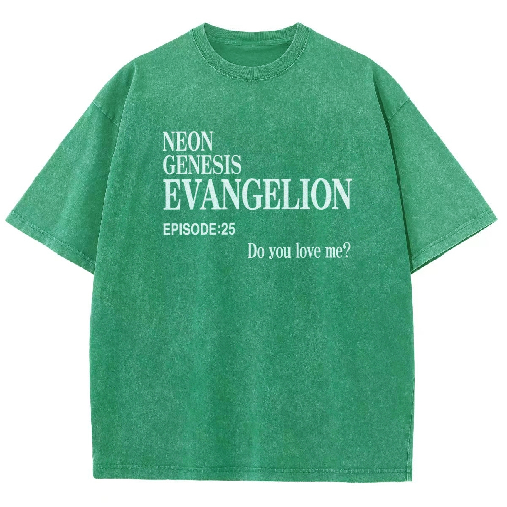 Neon Genesis Evangelion Unisex Fit Washed T-Shirt 2512021247