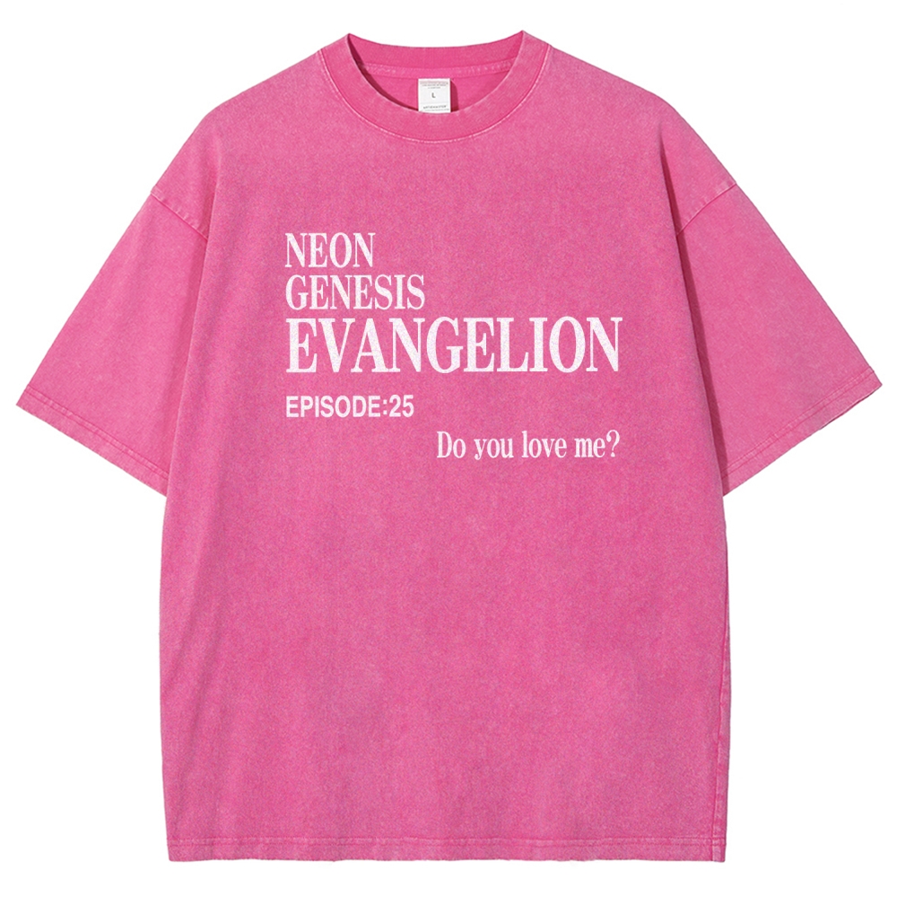 Neon Genesis Evangelion Unisex Fit Washed T-Shirt 2512021247