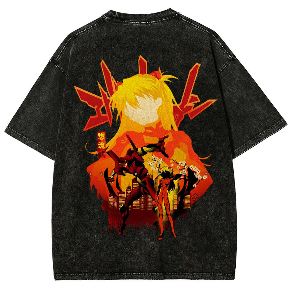 Neon Genesis Evangelion Unisex Fit Washed T-Shirt 2512021531