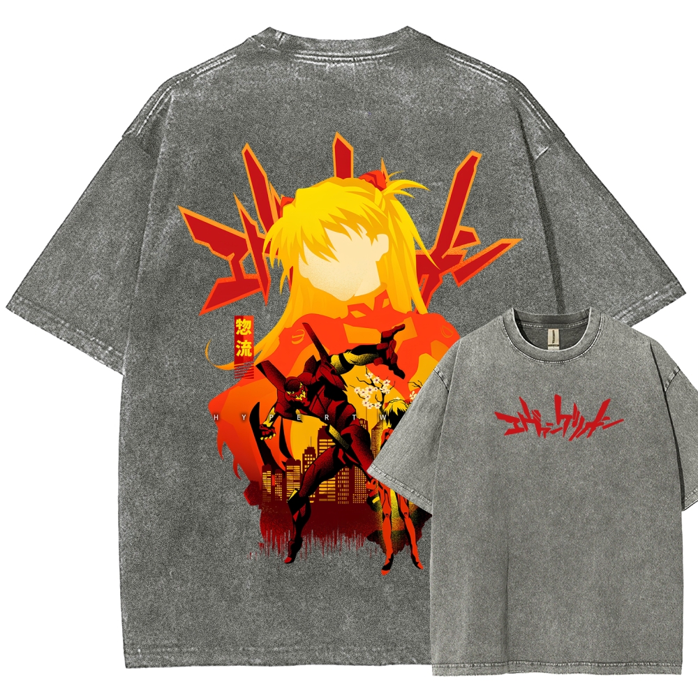 Neon Genesis Evangelion Unisex Fit Washed T-Shirt 2512021531