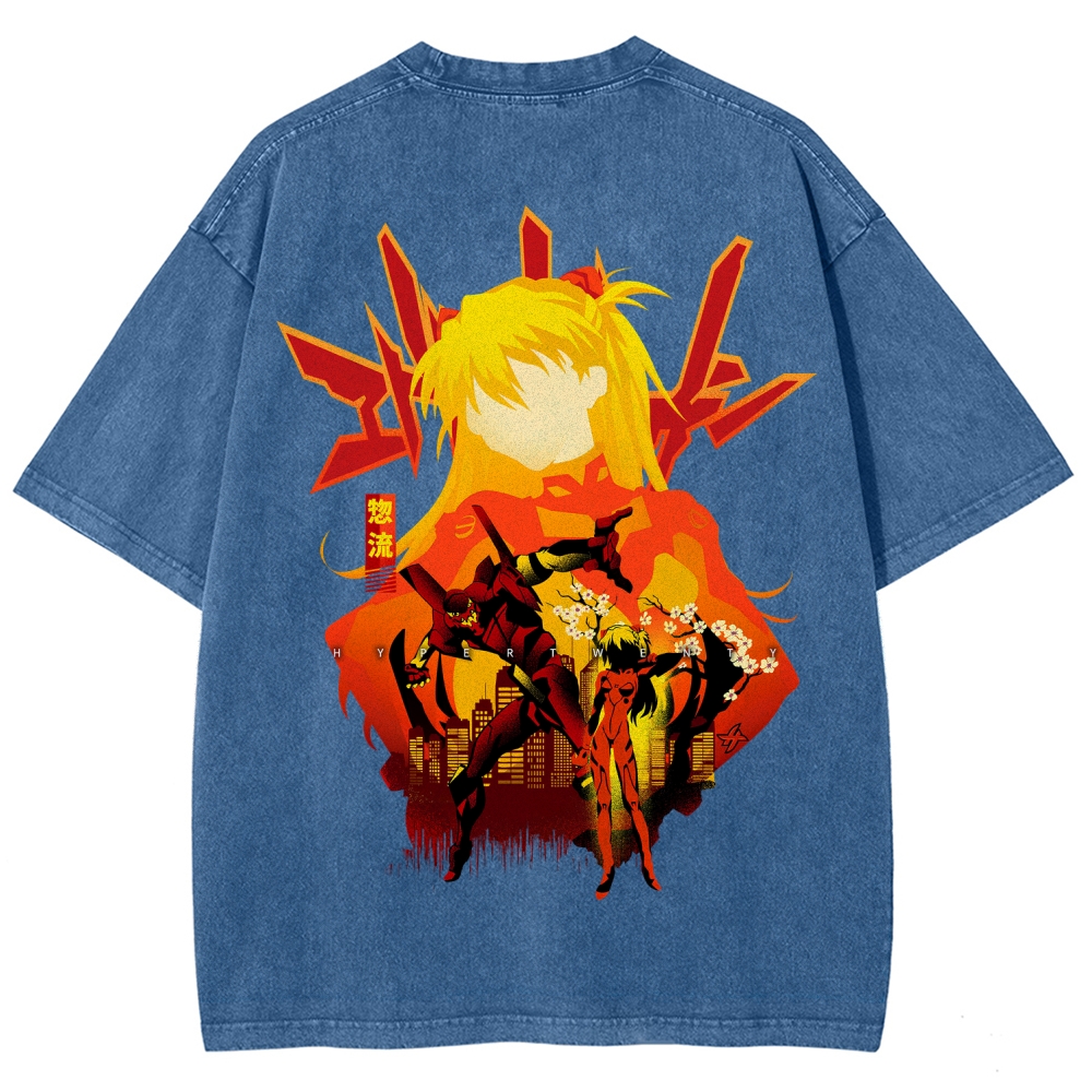 Neon Genesis Evangelion Unisex Fit Washed T-Shirt 2512021531