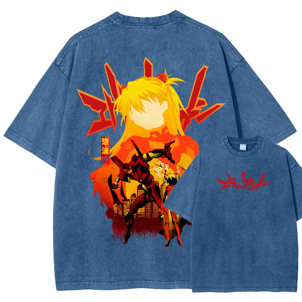 Neon Genesis Evangelion Unisex Fit Washed T-Shirt 2512021531