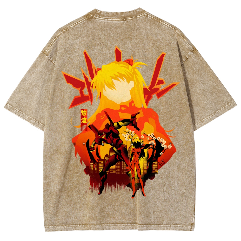 Neon Genesis Evangelion Unisex Fit Washed T-Shirt 2512021531