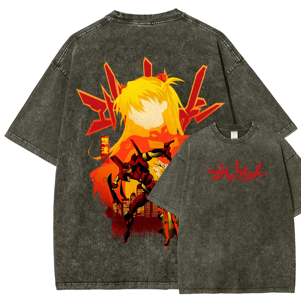 Neon Genesis Evangelion Unisex Fit Washed T-Shirt 2512021531