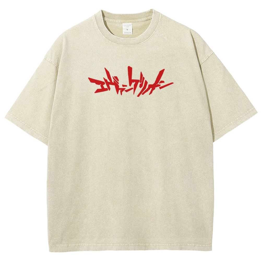 Neon Genesis Evangelion Unisex Fit Washed T-Shirt 2512021531
