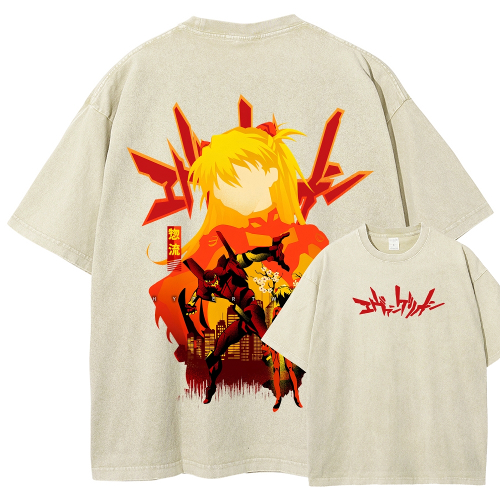 Neon Genesis Evangelion Unisex Fit Washed T-Shirt 2512021531