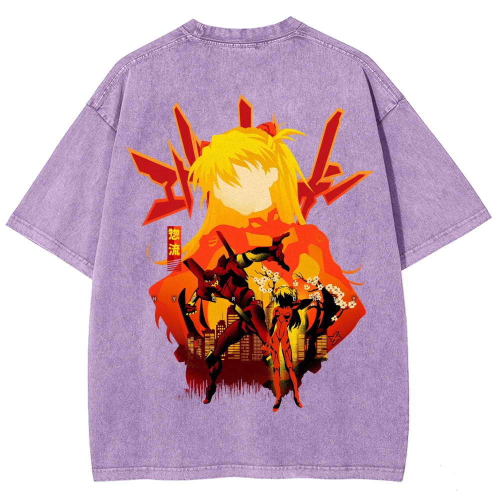 Neon Genesis Evangelion Unisex Fit Washed T-Shirt 2512021531