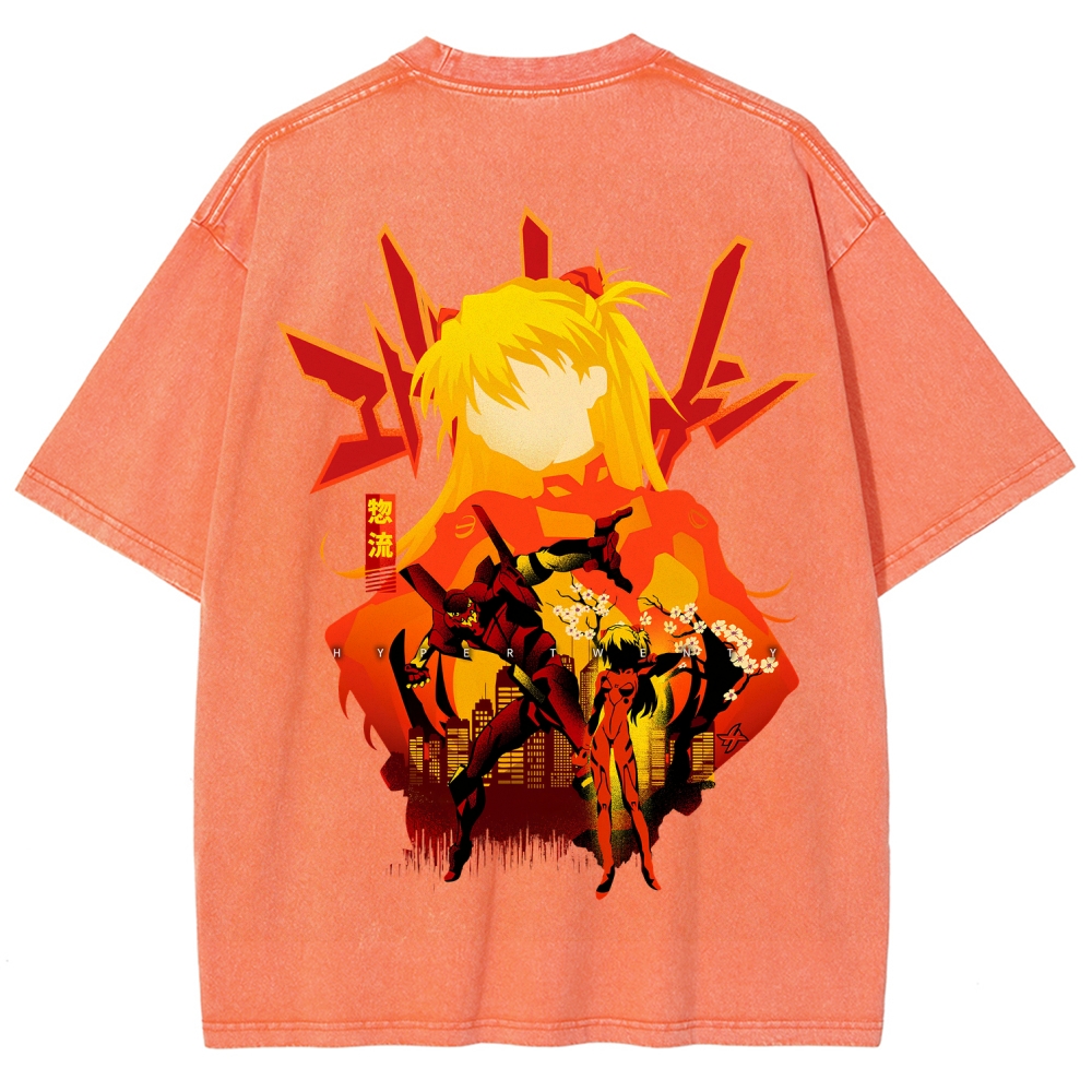 Neon Genesis Evangelion Unisex Fit Washed T-Shirt 2512021531